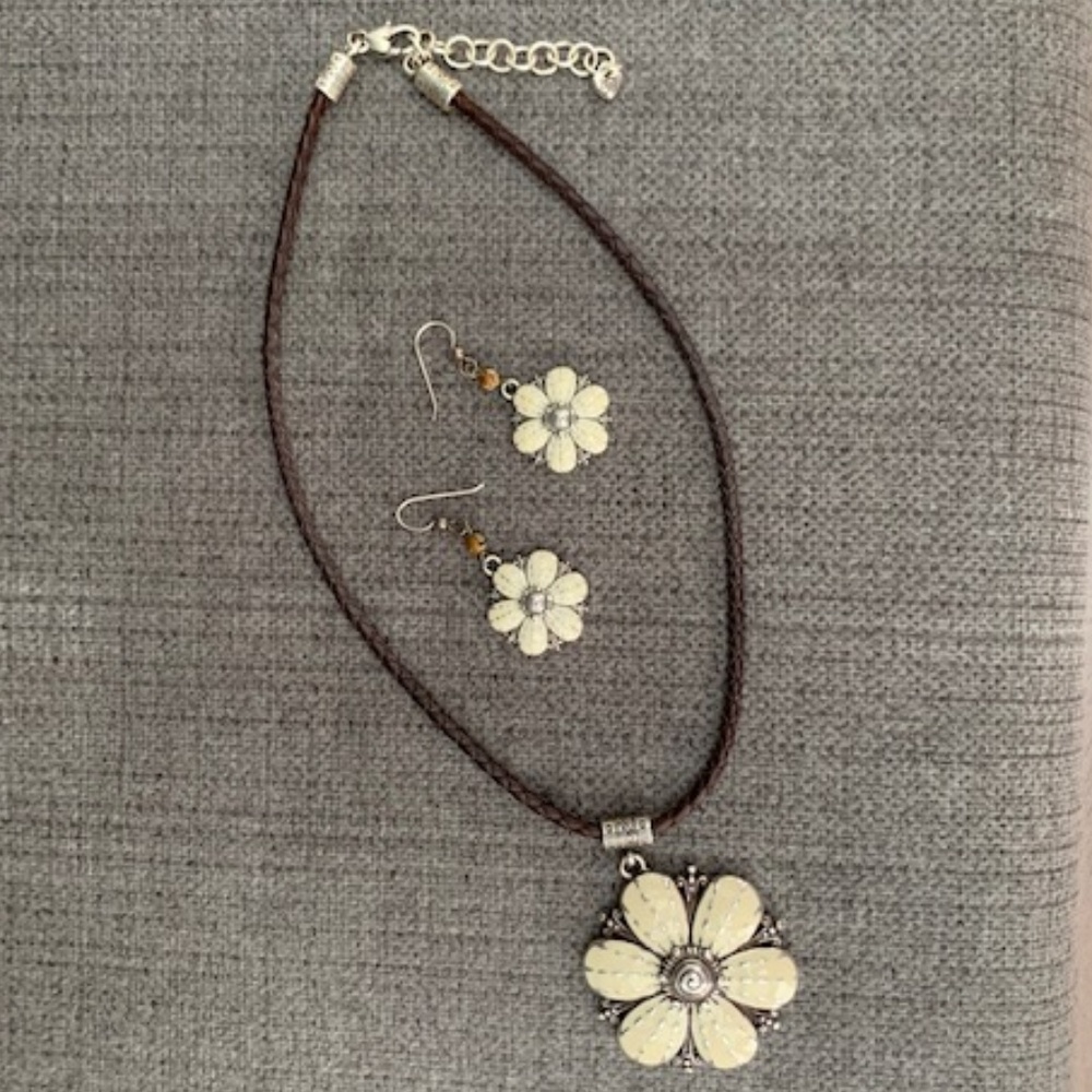 Brighton Safari Brown Cord Necklace Set